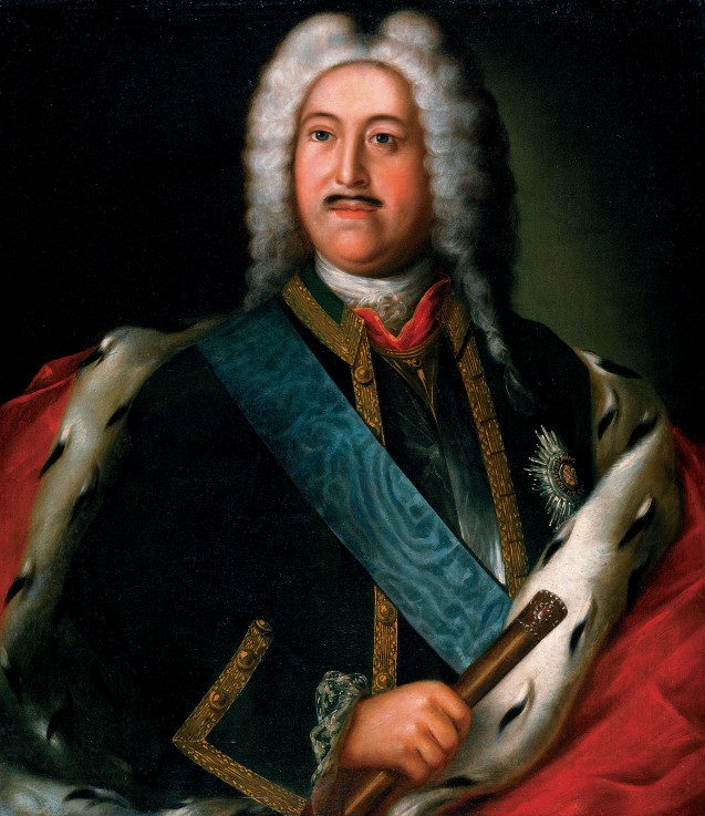 Portrait of Prince Mikhail Mikhaylovich Golitsyn (1684–1764), general admiral of the Russian fleet à Artiste inconnu