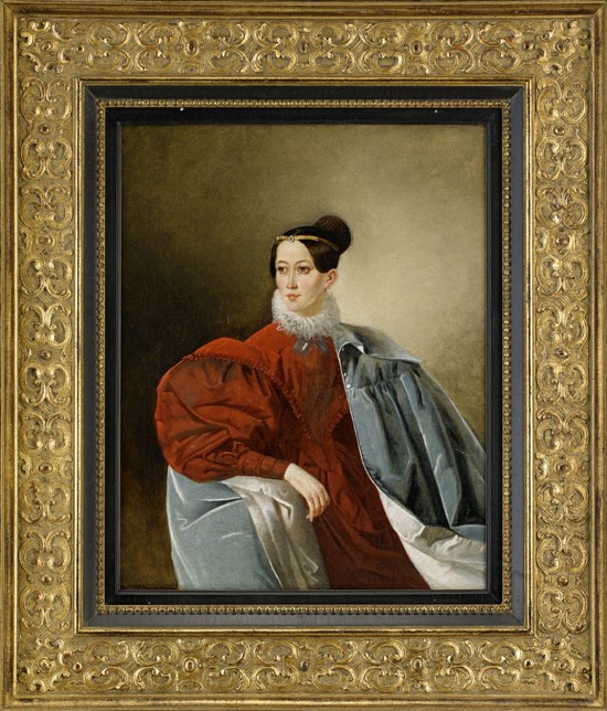 Portrait of Countess Yelizaveta Ivanovna Kropotkina (1803-1836), née Dorokhova à Artiste inconnu
