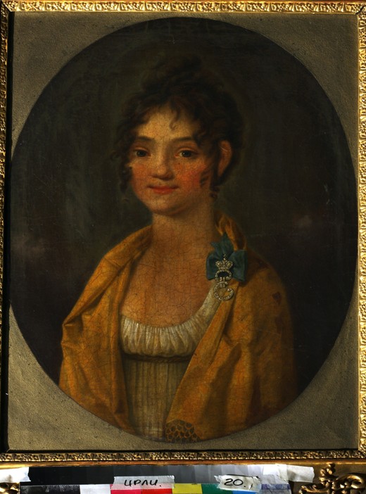 Portrait of Countess Anna Alexeyevna Orlova of Chesma (1785-1848) à Artiste inconnu
