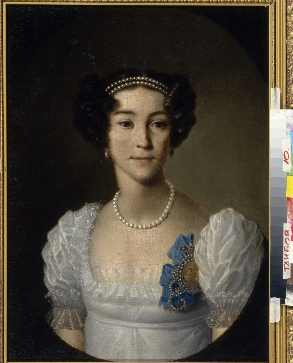 Portrait of Countess Anna Alexeyevna Orlova of Chesma (1785-1848) à Artiste inconnu