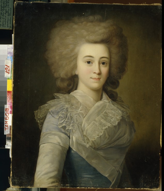 Portrait of Elisaveta Alexandrovna Stroganova (1745-1831) à Artiste inconnu