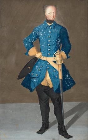 Portrait of the King Charles XII of Sweden (1682-1718)