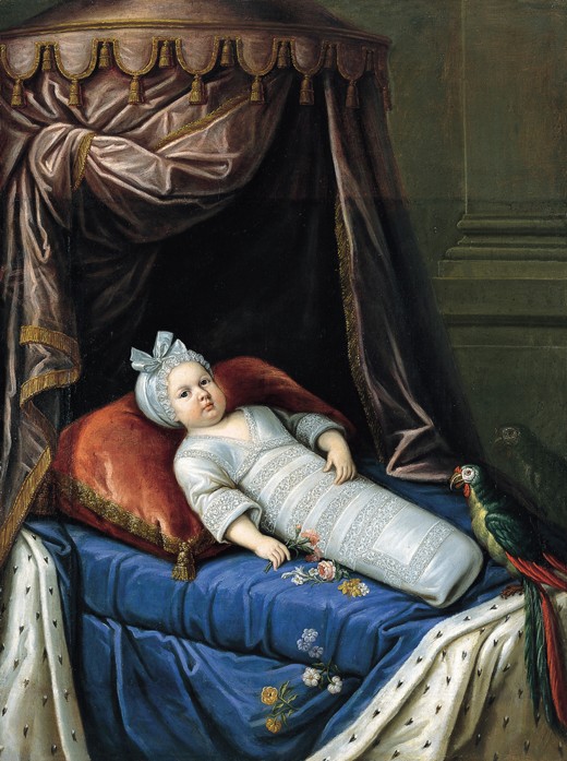 Portrait of Louis XIV (1638-1715) as Baby à Artiste inconnu