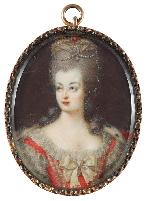 Portrait of Queen Marie Antoinette of France (1755-1793) à Artiste inconnu