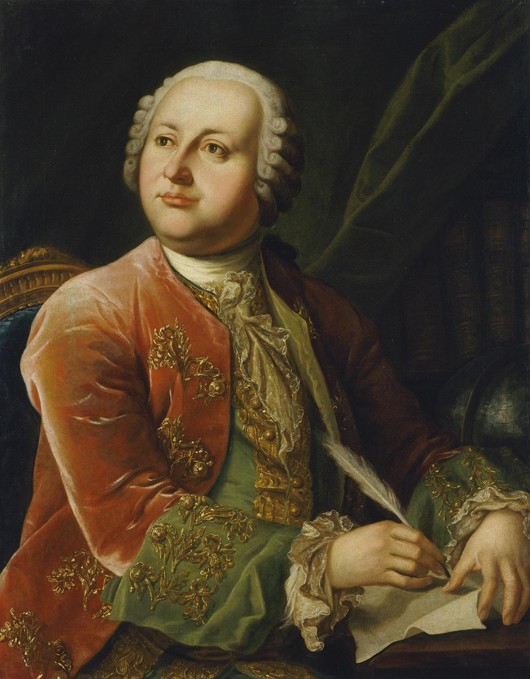 Portrait of Mikhail V. Lomonosov (1711-1765) à Artiste inconnu