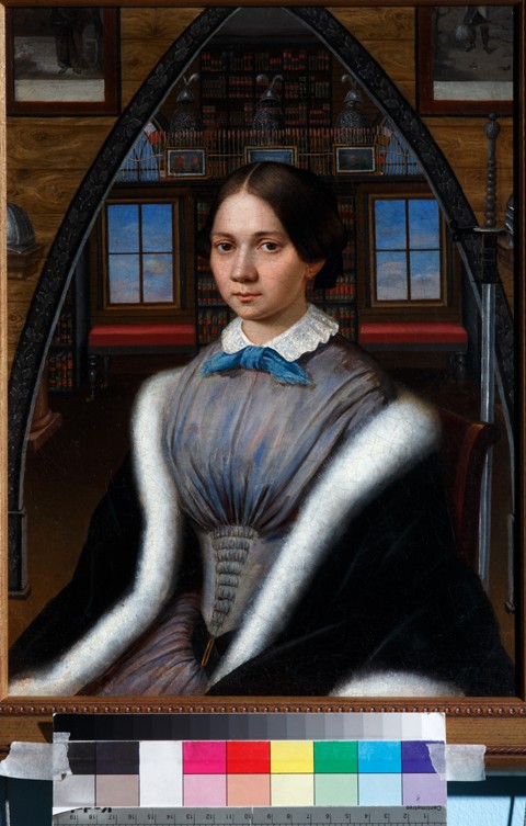 Portrait of Natalia Nikolaevna Korsakova à Artiste inconnu