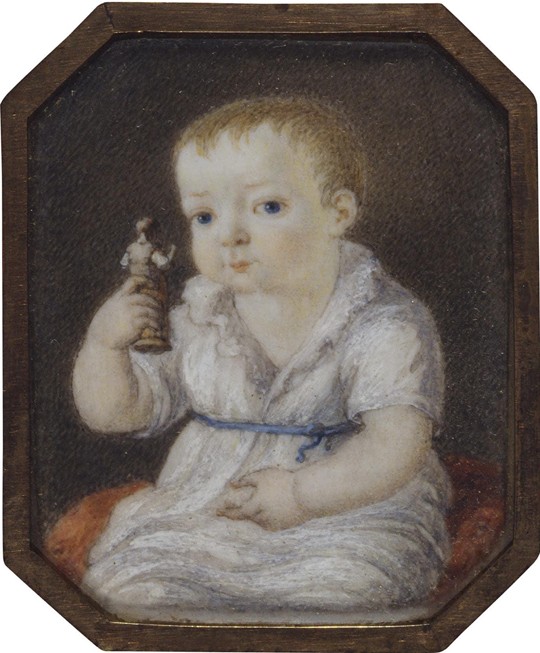 Portrait of Sergey Ivanovich Volkov as child à Artiste inconnu