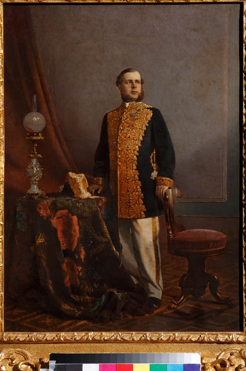 Portrait of Vasily Yuryevich Poznansky (1828-1900) à Artiste inconnu