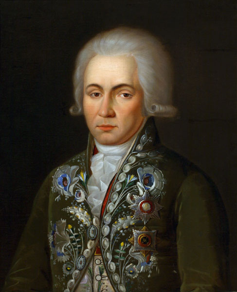 Portrait of the Poet Gavrila R. Derzhavin (1743-1816) à Artiste inconnu