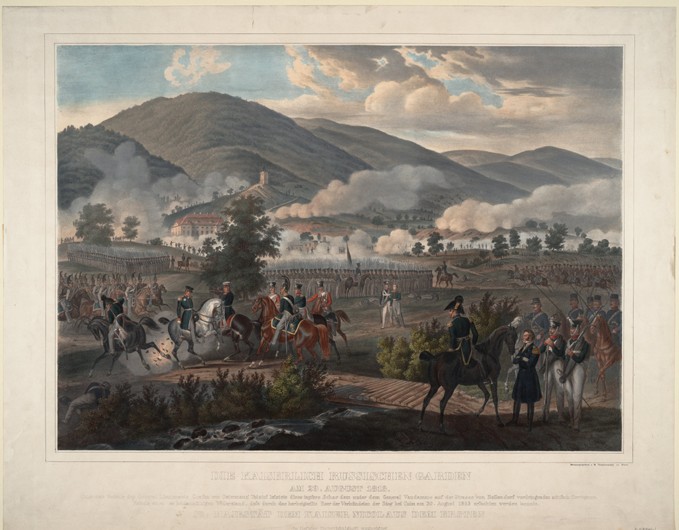 Russian Life-Guards Regiment at the Battle of Kulm on 29 August 1813 à Artiste inconnu