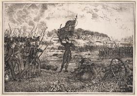 Polish-Russian war scene, 1831