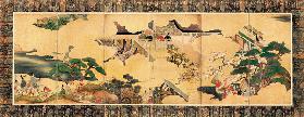 Scenes from The tale of Genji (Genji monogatari)