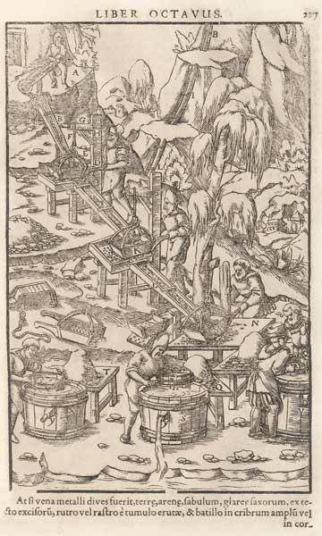 Illustration from De re metallica libri XII by Georgius Agricola