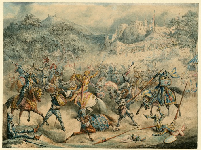 Tournament of mounted knights à Artiste inconnu