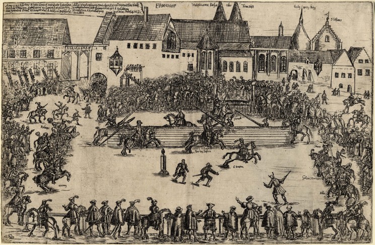 Tournament at the time of Henry I the Fowler (938) à Artiste inconnu