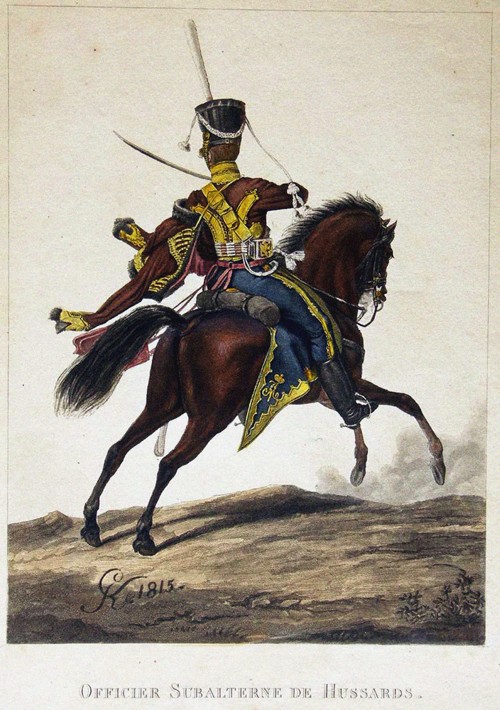 Uniform For Chief Officer Of The Life-guard Achtyrsky Hussar Regiment à Artiste inconnu