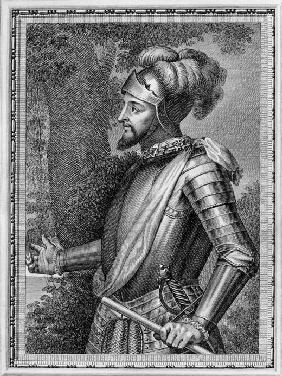 Vasco Núñez de Balboa (1475-1519) From Retratos de los Espan&#771oles ilustres