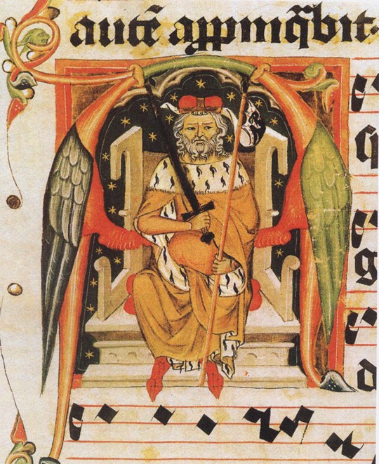 Vratislaus II of Bohemia (from the Vysehrad antiphonary) à Artiste inconnu