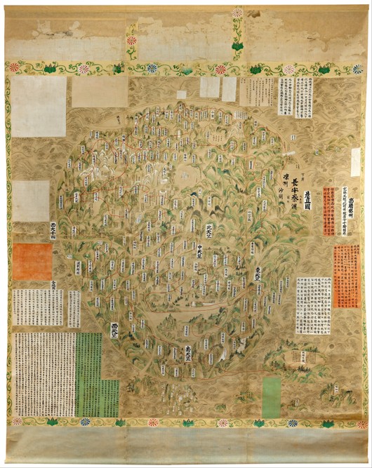 Buddhist map of the world à Maître inconnu