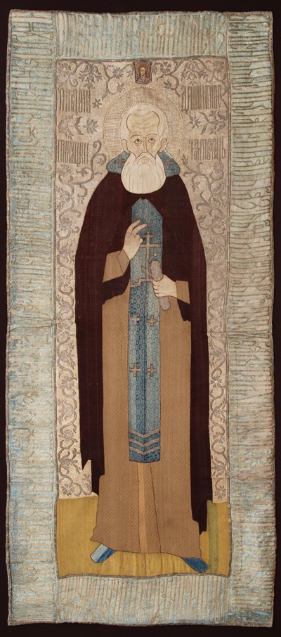 Saint Dmitry Prilutsky (Ecclesiastical embroidery) à Maître inconnu