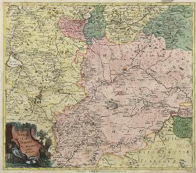 Map of Moscow governorate and parts of nearest provinces