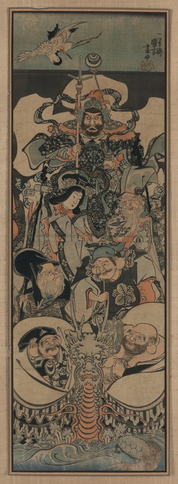 Seven Lucky Gods à Utagawa Kuniyoshi