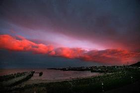 Abendstimmung über Helgoland