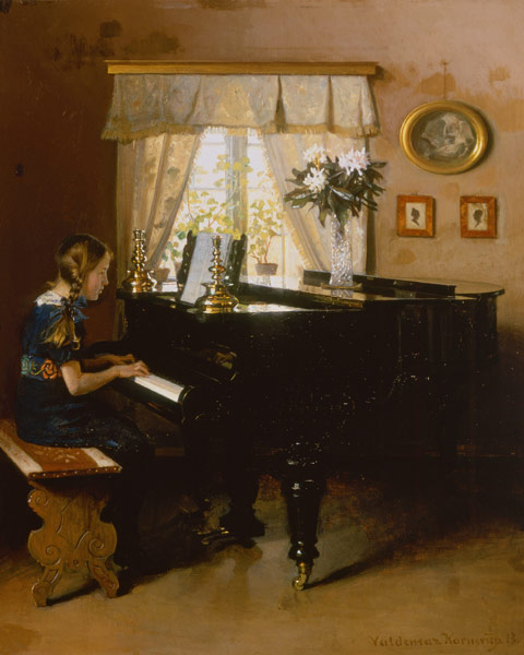 l'heure de piano à Valdemar Vincent Kornerup