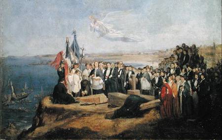 Burial of the Vicomte de Chateaubriand (1768-1848) at Grand-Be à Valentin Louis Doutreleau