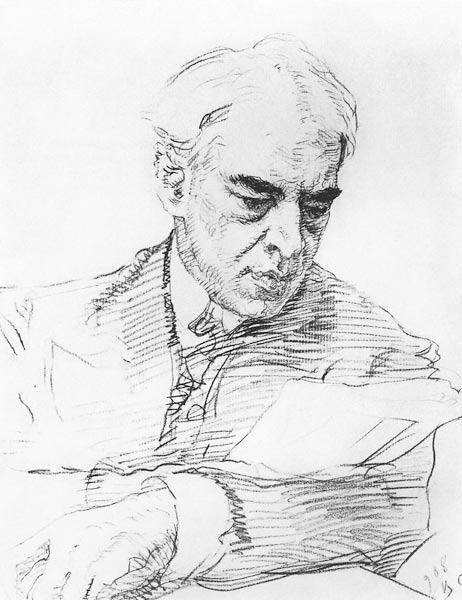 Portrait of the Regisseur Konstantin S. Stanislavsky (1863-1938) à Valentin Alexandrowitsch Serow