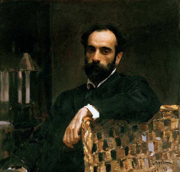 Portrait of the artist Isaak Ilyich Levitan (1860-1900) à Valentin Alexandrowitsch Serow
