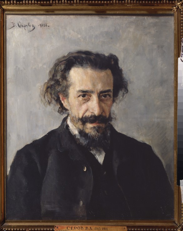 Portrait of composer Pavel Ivanovich Blaramberg (1841-1908) à Valentin Alexandrowitsch Serow