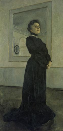 Portraet der Kuenstlerin Maria Nikolajewna Jermolowa à Valentin Alexandrowitsch Serow