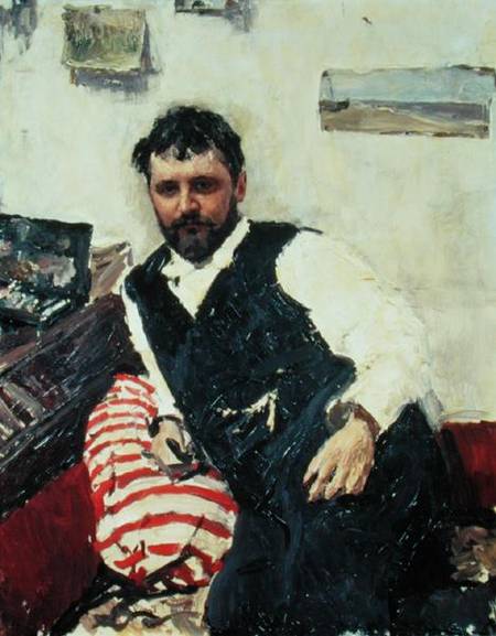Portrait of Konstantin Korovin (1861-1939) à Valentin Alexandrowitsch Serow