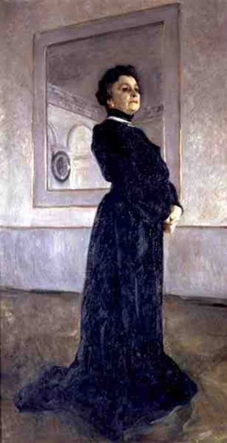 Portrait of Maria Nikolayevna Yermolova (1853-1928) à Valentin Alexandrowitsch Serow