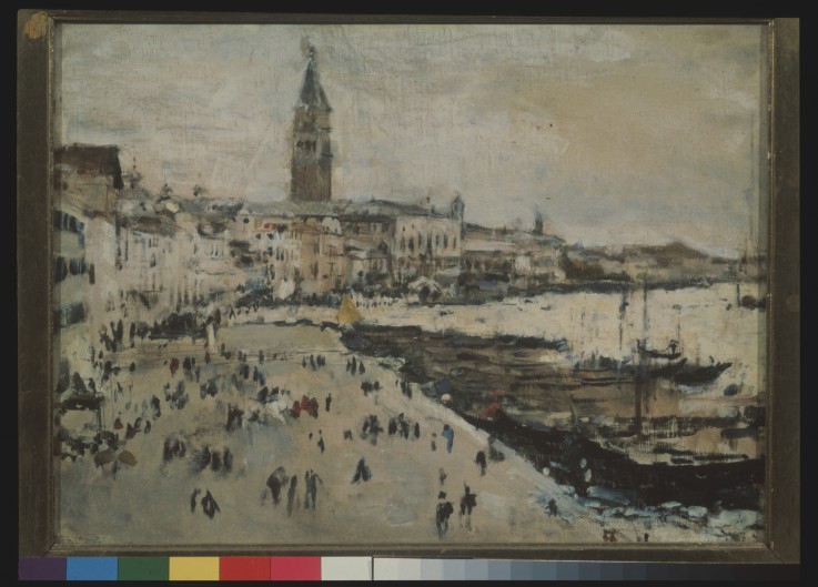 The Schiavoni quay in Venice à Valentin Alexandrowitsch Serow