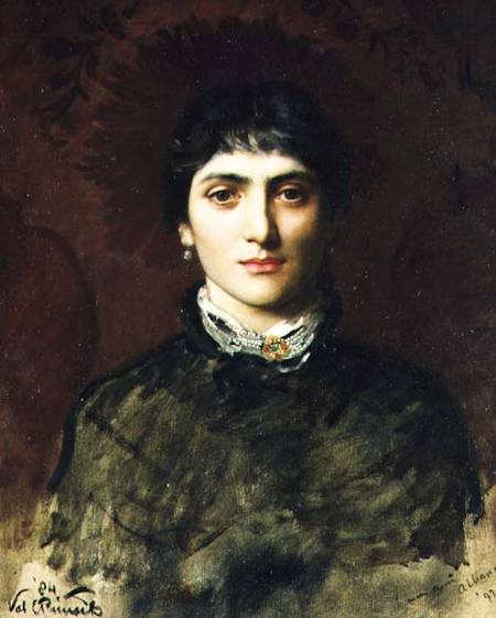 Portrait of a Woman with Dark Hair à Valentine Cameron Prinsep