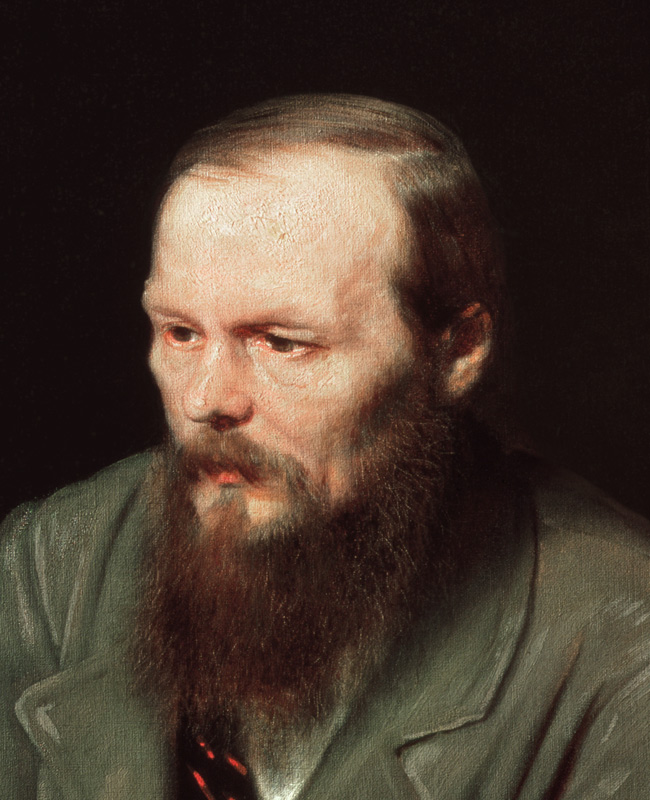 Portrait of Fyodor Dostoyevsky (1821-81) 1872 (detail of 67923) à Vasili Grigorevich Perov