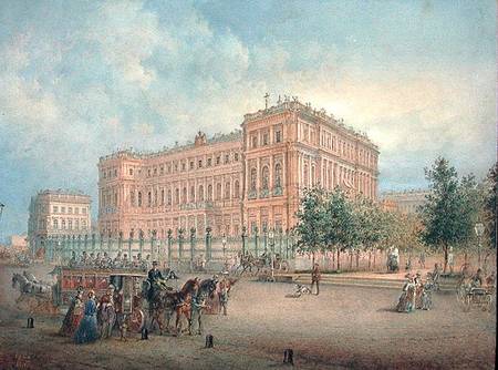 View of the Nikolayevsky Palace, St. Petersburg à Vasili Semenovich Sadovnikov