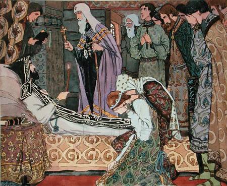 Deathbed of the Grand Duke Dmitry of Don (1350-89) à Vasili Vasil'evich Vladimirov