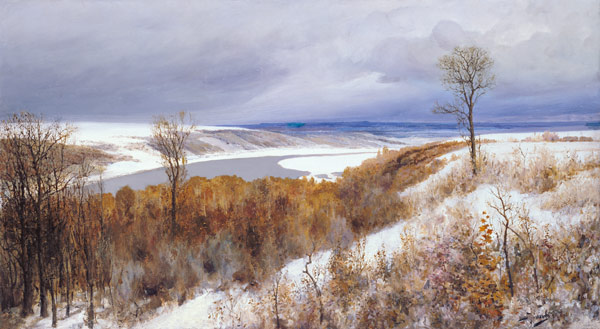 Première neige à Vasilij Dimitrijewitsch Polenov