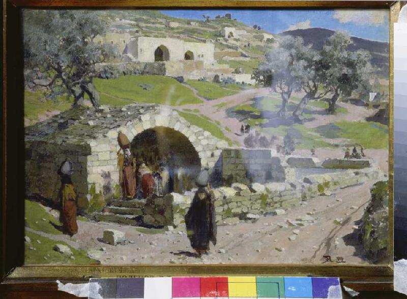 Die Jungfrauenquelle in Nazareth à Vasilij Dimitrijewitsch Polenov