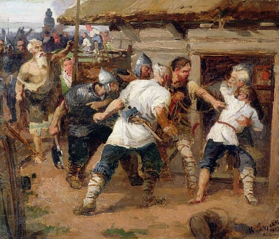 The Pagans killed the first Christians of Kievan Rus à Vasilij Ivanovic Surikov