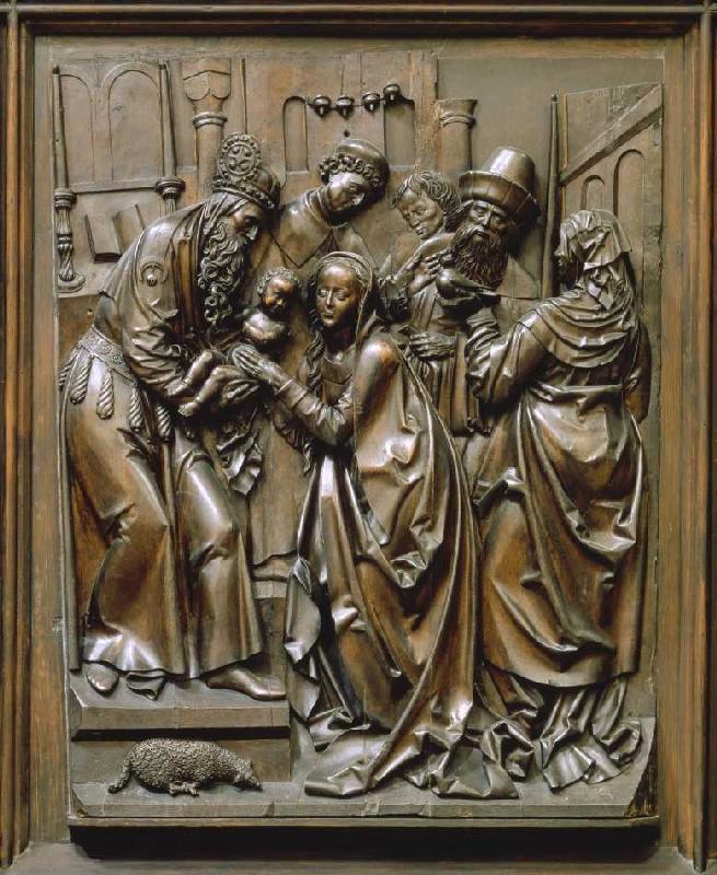 Der Bamberger Altar (rechtes unteres Seitenrelief): Die Darstellung im Tempel à Veit Stoß