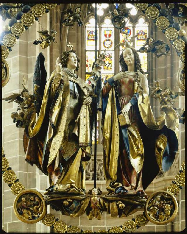 Der Englische Gruß: Maria und der Engel Gabriel à Veit Stoß