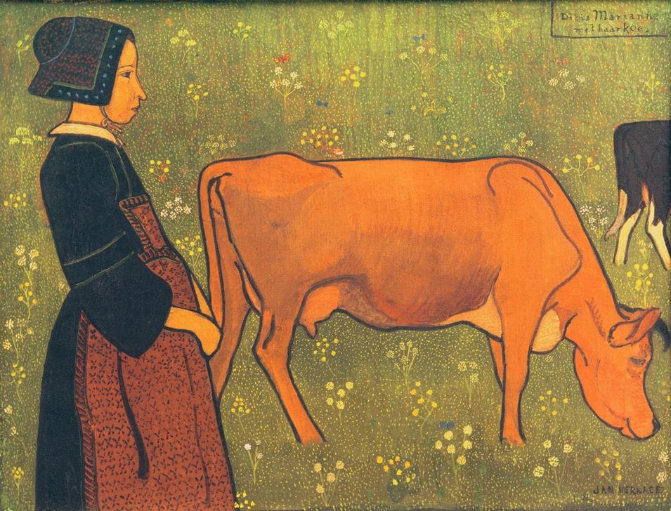 Marianne et sa vache à Jan Verkade