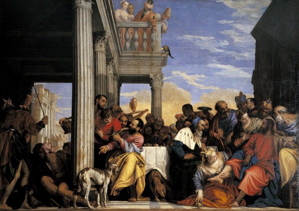 Veronese / Banquet at the House of Simon à Paolo Veronese (alias Paolo Caliari)