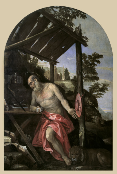 Veronese / St.Jerome / Paint./ c.1580 à Paolo Veronese (alias Paolo Caliari)