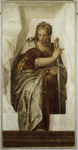 Justitia / Painting by Veronese à Paolo Veronese (alias Paolo Caliari)