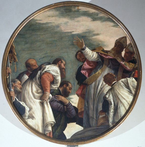 P.Veronese / St.Nicholas / Ptg./ c.1580 à Paolo Veronese (alias Paolo Caliari)